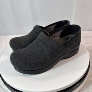 dansko 37 Professional Clogs In Flannel Vegan Fabric